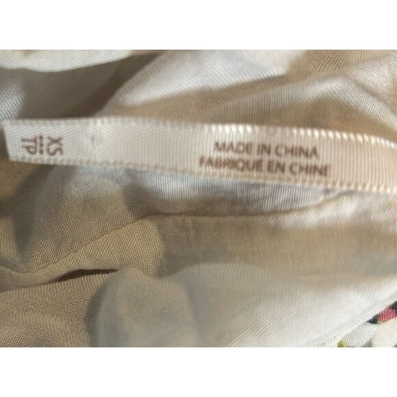 Free People Thought I Was Dreamin Boho Floral Mesh Strappy Back Mini Dress XS - Picture 4 of 15